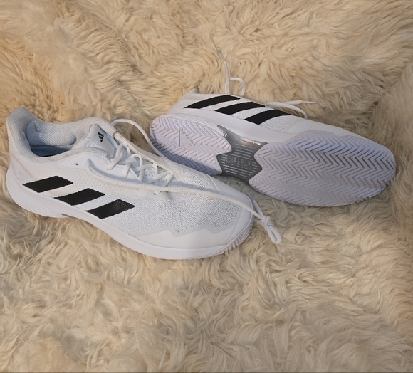 Adidas White and Black Athletic Shoes - Picture 2 of 9